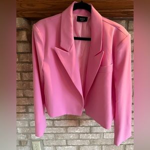 Vici Pink Barbie Style Cropped Blazer Size Large